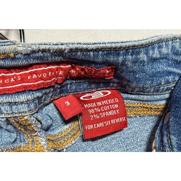 Bongo Jeans Juniors Size 3 Blue Denim Y2K Style - Picture 3 of 10